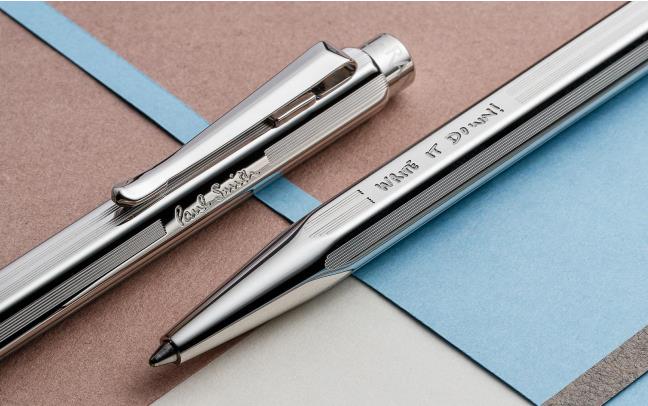 Caran D'Ache Ecridor PAUL SMITH Limited Edition Ballpoint and Leather Pouch Gift Set view 3