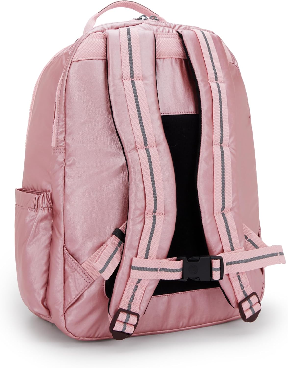 Kipling Seoul Extra Large 17" Laptop Backpack VIP Bronze Pink Metallic view 3