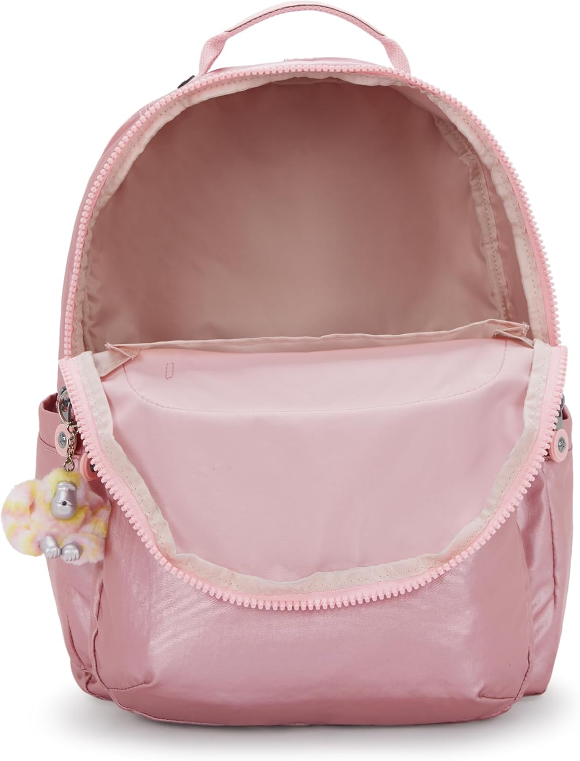 Kipling Seoul Extra Large 17" Laptop Backpack VIP Bronze Pink Metallic view 4